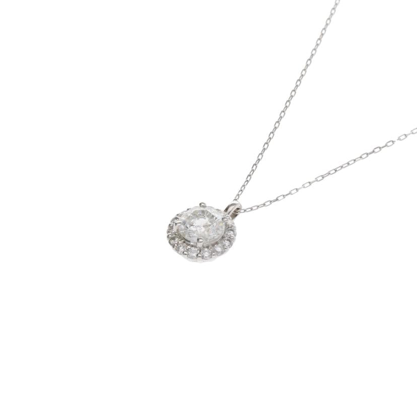 / ◎Pt900/850ダイヤネックレス0.782/0.21ct//Aランク/75