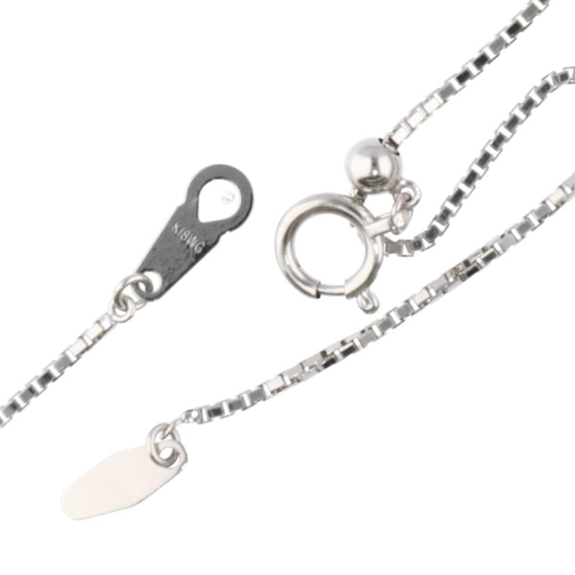 / K18WGオパールダイヤネックレス0.82/D0.24ct//Aランク/75