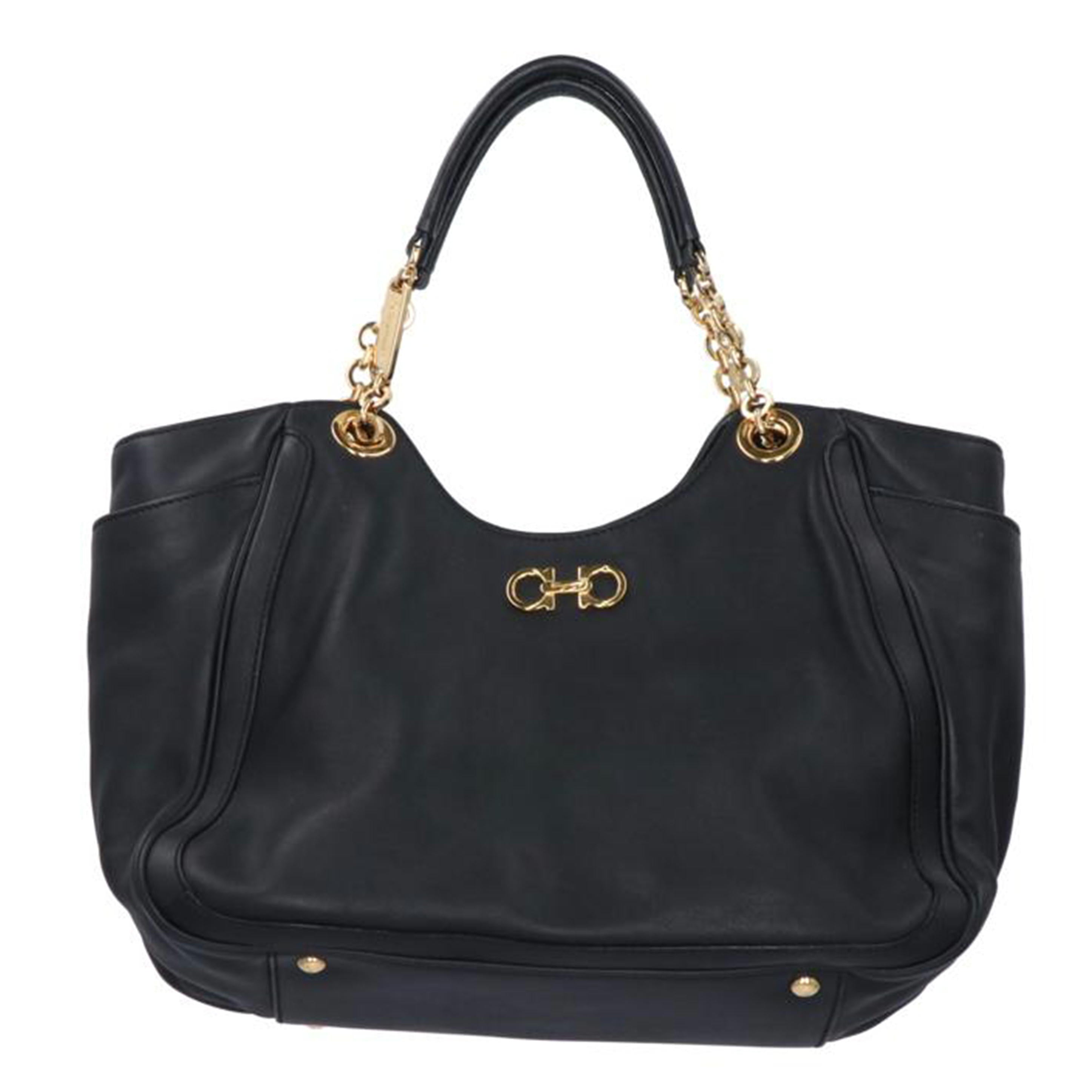 Ferragamo フェラガモ Ferragamo チェーントートバッグ ブラック レディース/チェーントート/ブラック/AB-21E105//Bランク/37