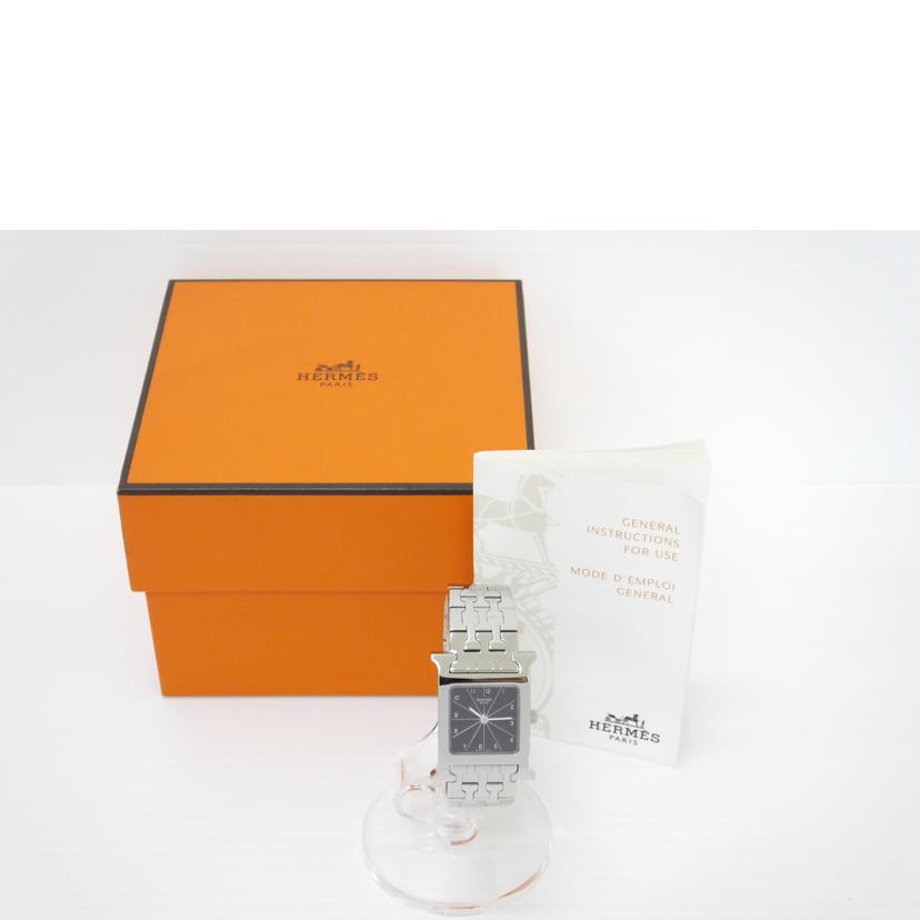 HERMES HERMES/Hウォッチ/黒文字盤/クォーツ/HH1.210//182****/ABランク/88