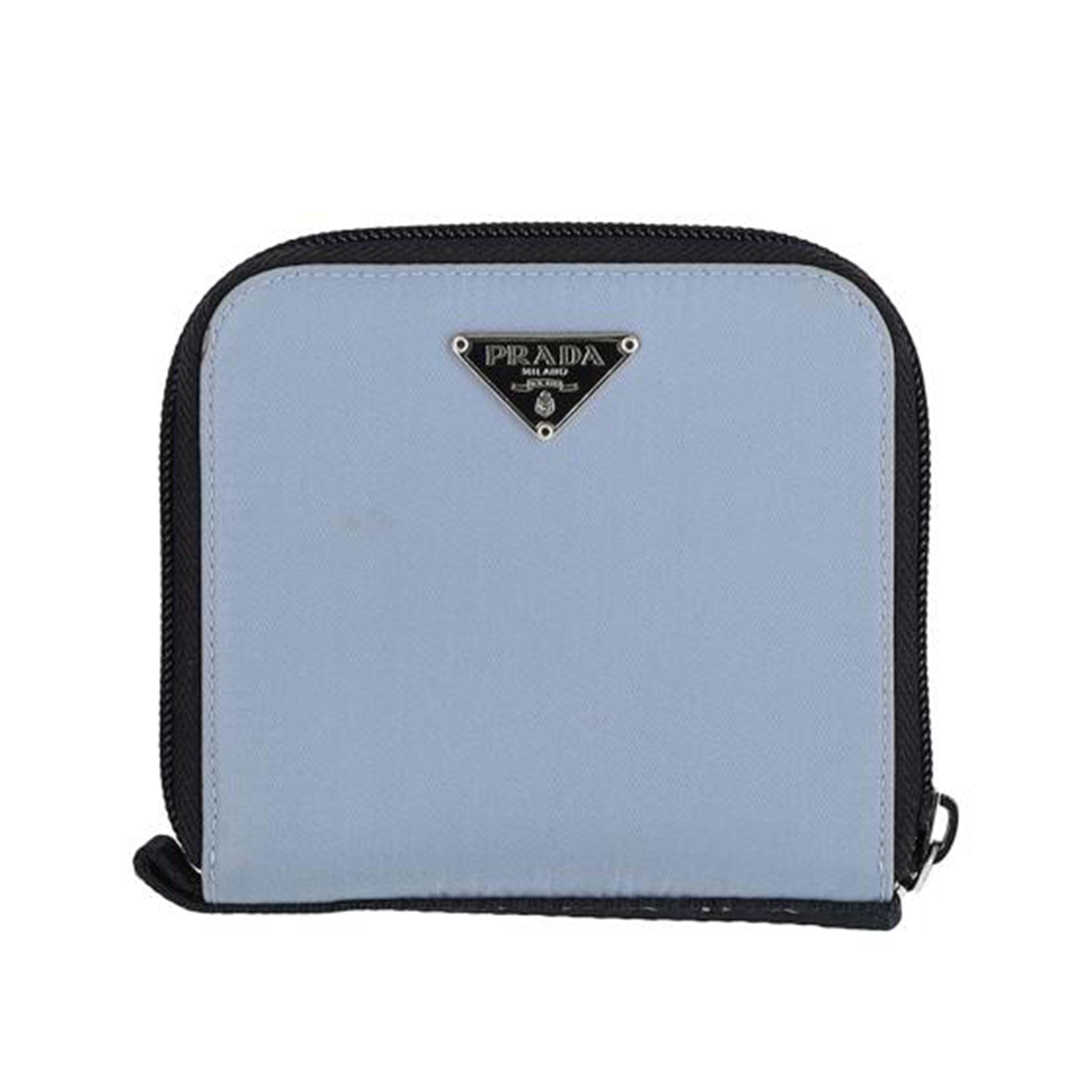 PRADA プラダ PRADA 二つ折りナイロン財布 水色 財布/二つ折りナイロン財布/1ML225//ABランク/37