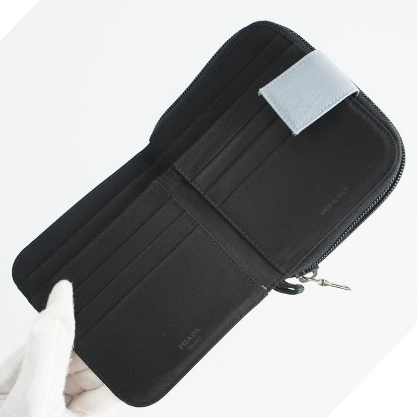 PRADA プラダ PRADA 二つ折りナイロン財布 水色 財布/二つ折りナイロン財布/1ML225//ABランク/37