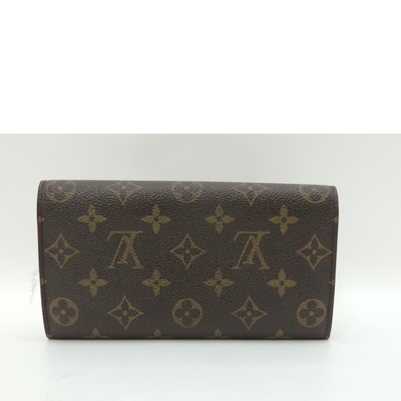 LV ルイ・ヴィトン 長財布 二つ折り ブラウン メンズ レディース /ポシェットポルトモネ・クレディ/モノグラム/M61725//TH0013/ABランク/69