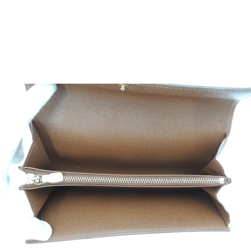 LV ルイ・ヴィトン 長財布 二つ折り ブラウン メンズ レディース /ポシェットポルトモネ・クレディ/モノグラム/M61725//TH0013/ABランク/69