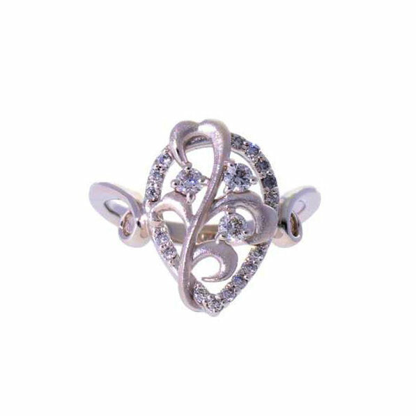 / K18WGダイヤリング 0.30ct//Aランク/75