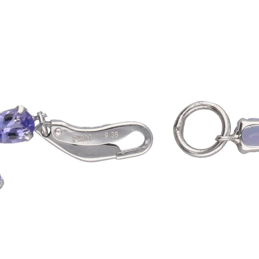 /◎ Pt900/850タンザナイトブレスレット9.48ct//Aランク/75