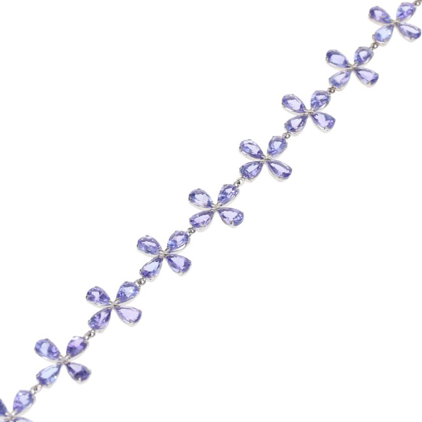 / Pt900/850タンザナイトブレスレット9.38ct//Aランク/75