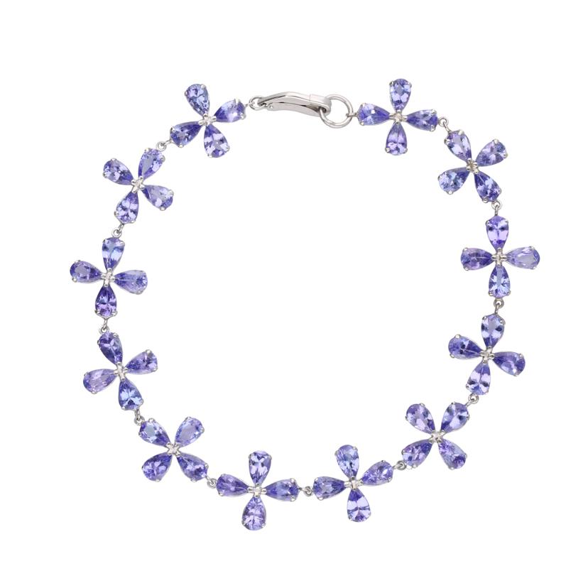 / Pt900/850タンザナイトブレスレット9.38ct//Aランク/75