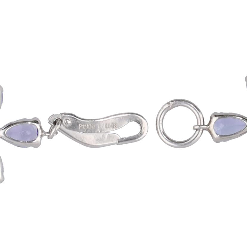 / Pt900/850タンザナイトブレスレット9.38ct//Aランク/75