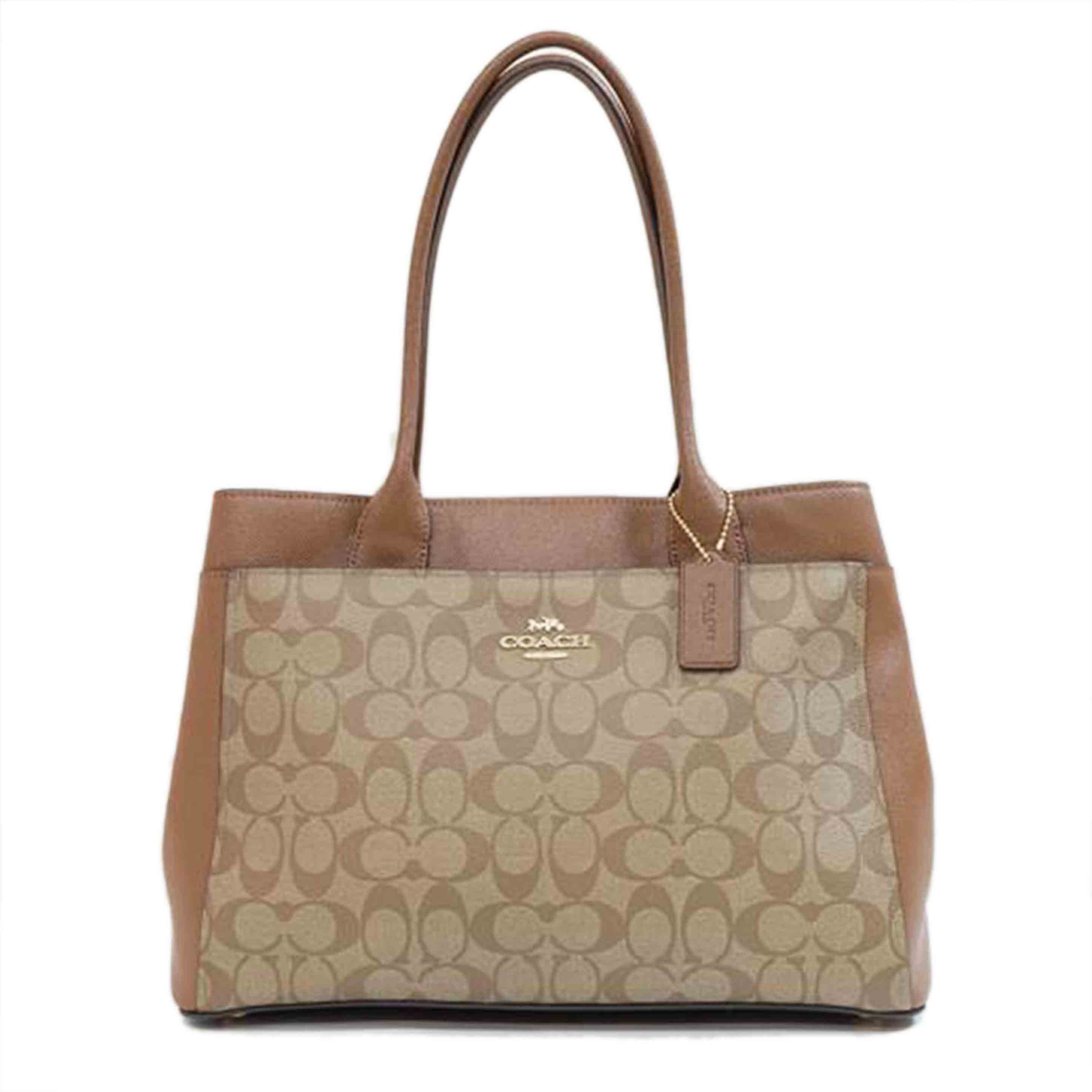 COACH コーチ/ラグジュアリーシグネチャーPVCレザーケイシートート/F31475//D18**/Aランク/71