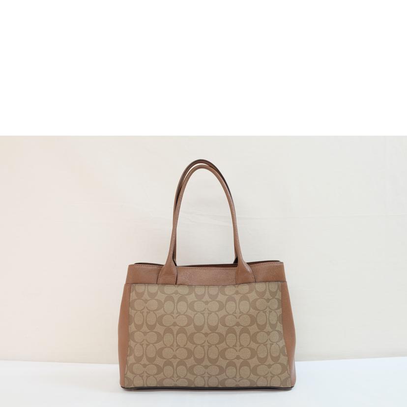 COACH コーチ/ラグジュアリーシグネチャーPVCレザーケイシートート/F31475//D18**/Aランク/71