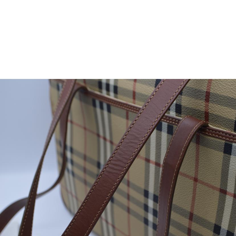 BURBERRY バーバリー/ノバチェックコーティングショルダーレザートート/11134145//ABランク/89