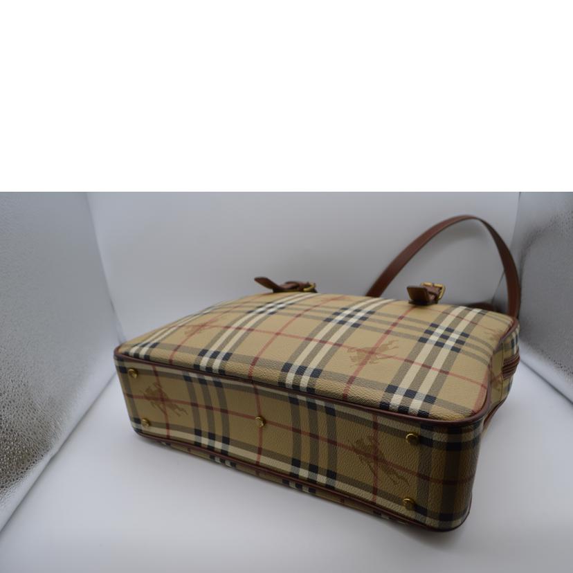 BURBERRY バーバリー/ノバチェックコーティングショルダーレザートート/11134145//ABランク/89