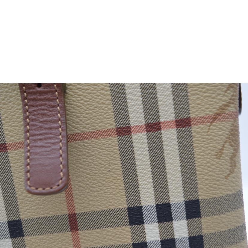 BURBERRY バーバリー/ノバチェックコーティングショルダーレザートート/11134145//ABランク/89
