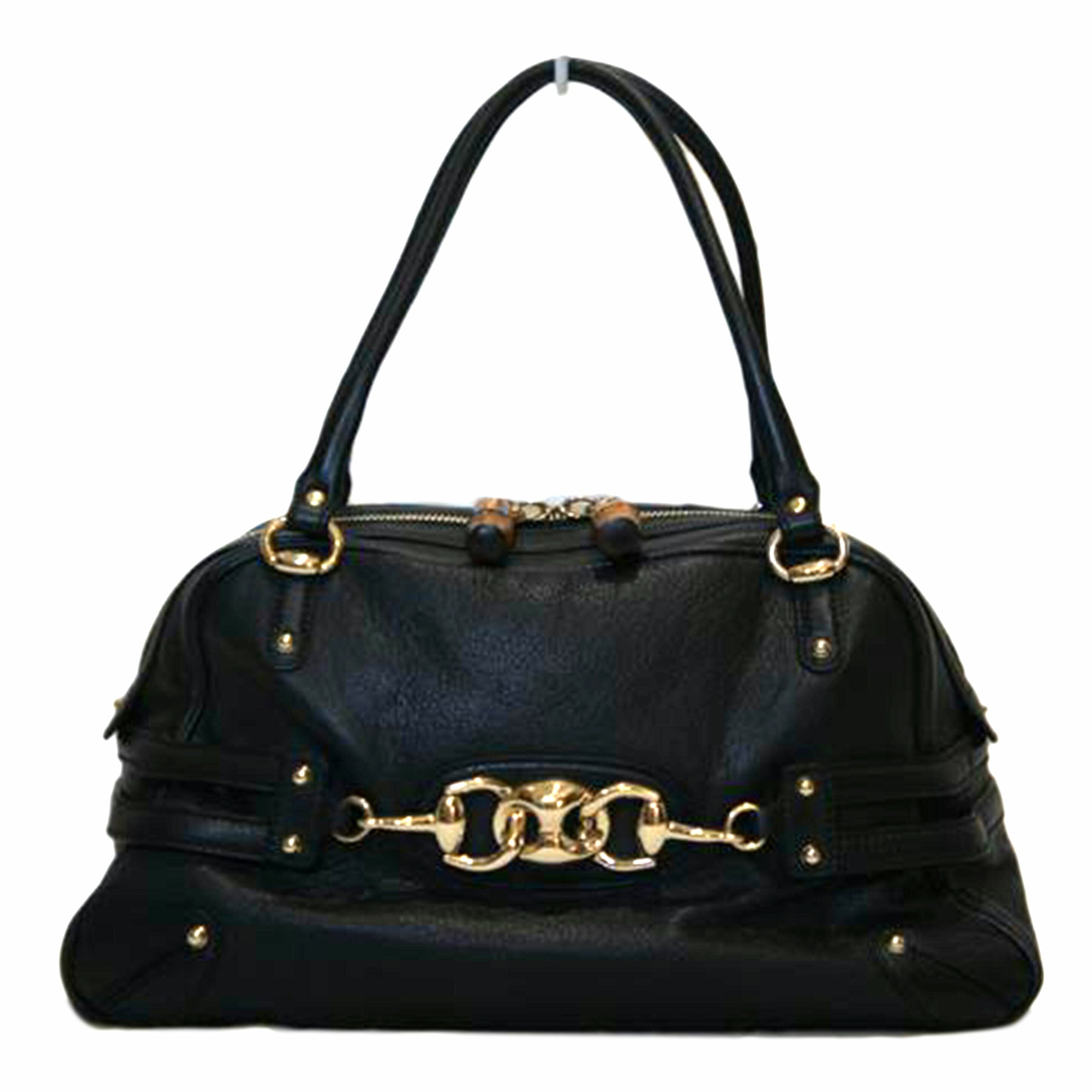 GUCCI グッチ/レザーホースピッドバンブー/159398//001013/Aランク/94