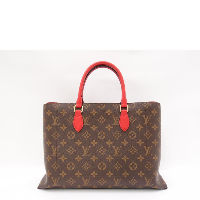 LV ルイ・ヴィトン ハンドバッグ ショルダーバッグ レッド ブラウン レディース/フラワー・トート/モノグラム/コクリコ/M43553//SR1139/SAランク/69