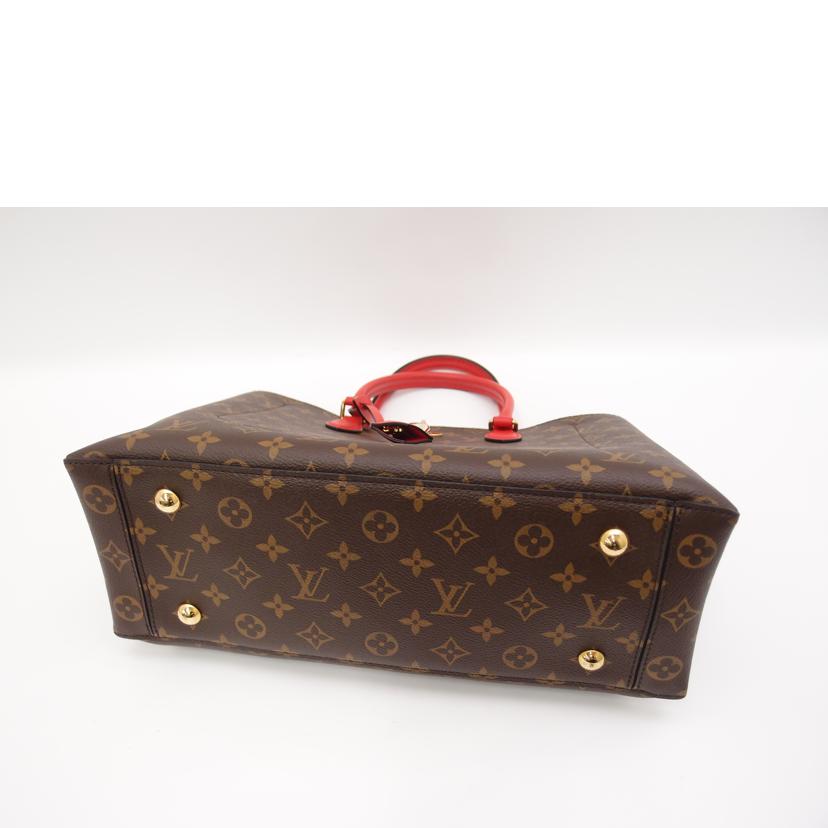 LV ルイ・ヴィトン ハンドバッグ ショルダーバッグ レッド ブラウン レディース/フラワー・トート/モノグラム/コクリコ/M43553//SR1139/SAランク/69