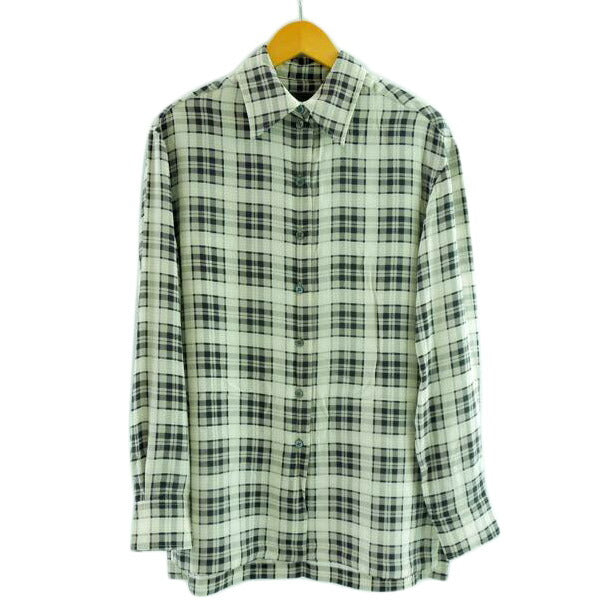 MARC JACOBS マークジェイコブス/MARC JACOBS シルク タータンチェックブラウス ベージュ・ブラック サイズXS/M4007811 18//Aランク/83