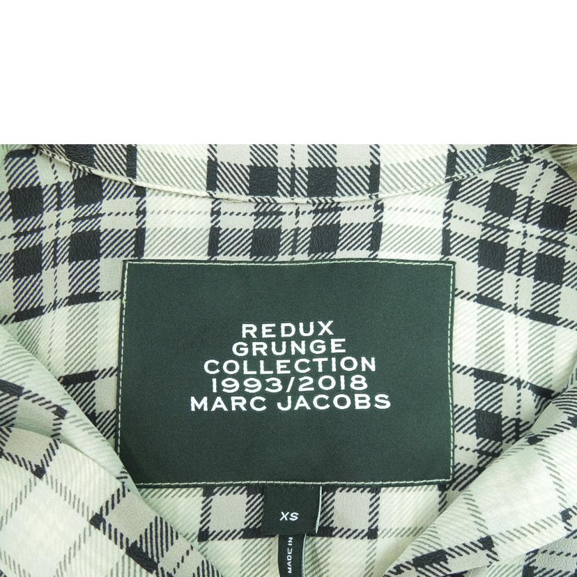 MARC JACOBS マークジェイコブス/MARC JACOBS シルク タータンチェックブラウス ベージュ・ブラック サイズXS/M4007811 18//Aランク/83