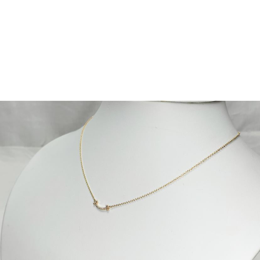 Tiffany&Co ティファニー/Tスマイル ミニ ダイヤ ネックレス //Aランク/52