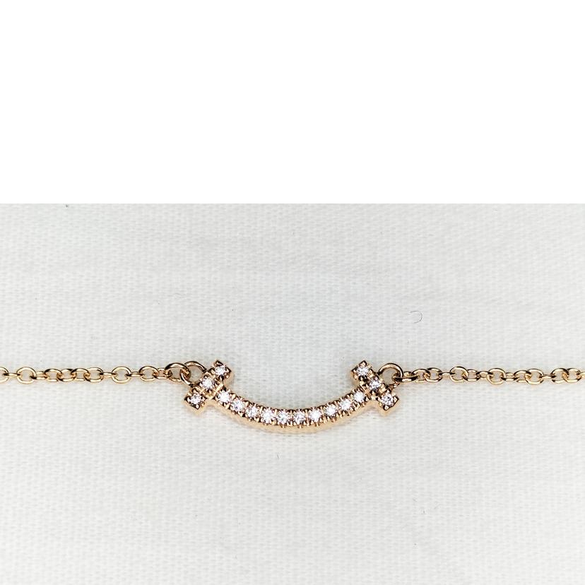 Tiffany&Co ティファニー/Tスマイル ミニ ダイヤ ネックレス //Aランク/52