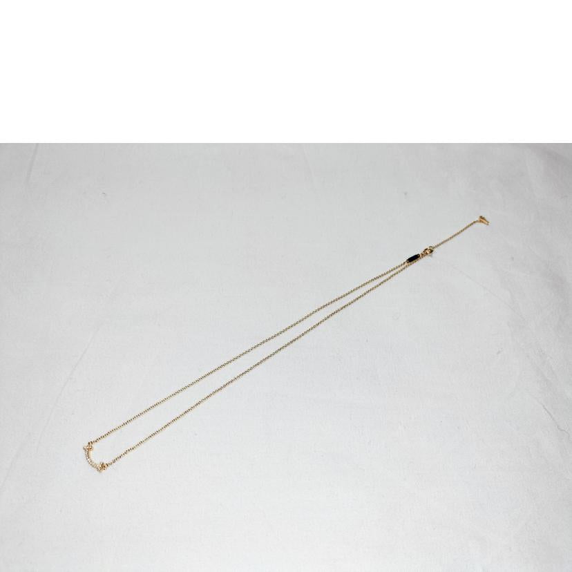 Tiffany&Co ティファニー/Tスマイル ミニ ダイヤ ネックレス //Aランク/52