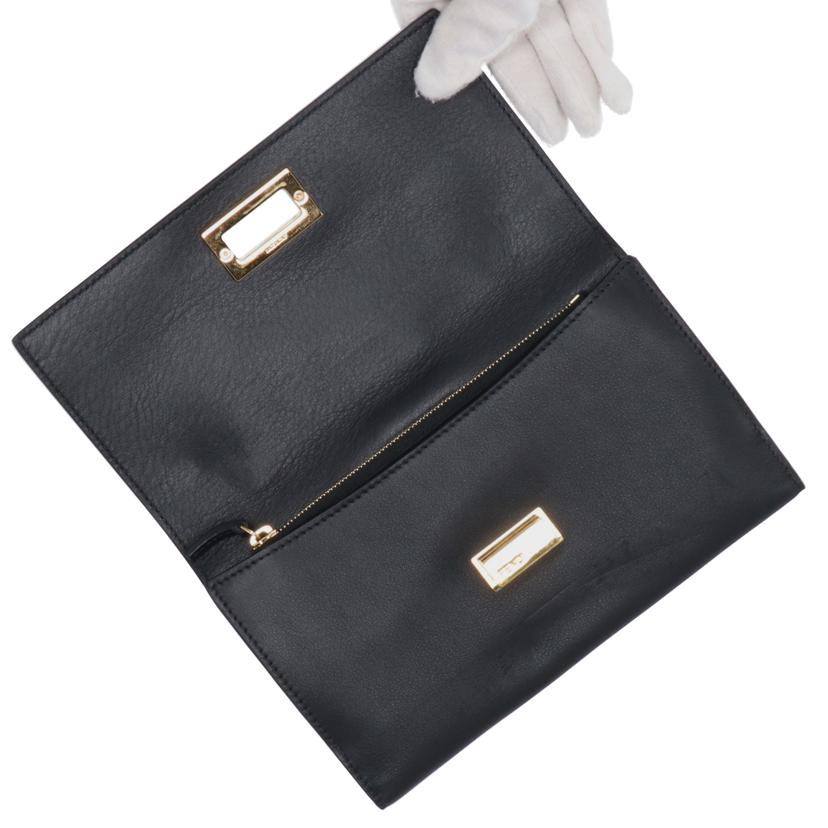 FENDI フェンディ FENDI 二つ折り長財布 ブラック レディース/ 二つ折り財布//Bランク/37