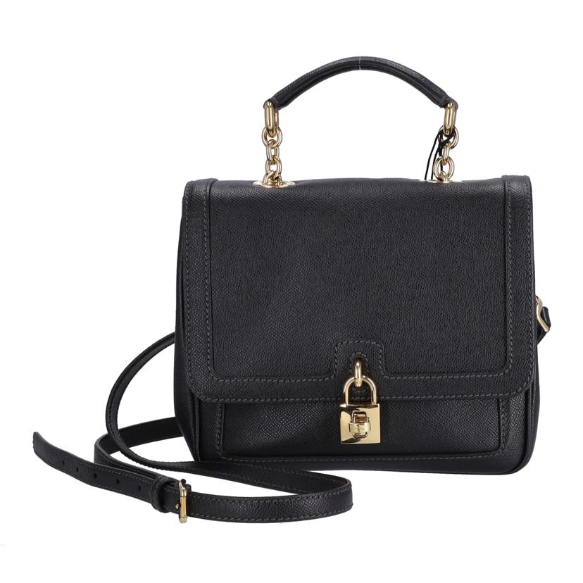 D&G ドルチェ&ガッバーナ Dolce&Gabbana 2wayチェーンハンドバッグ ブラック レディース/2wayチェーンハンド/ブラック//ABランク/37
