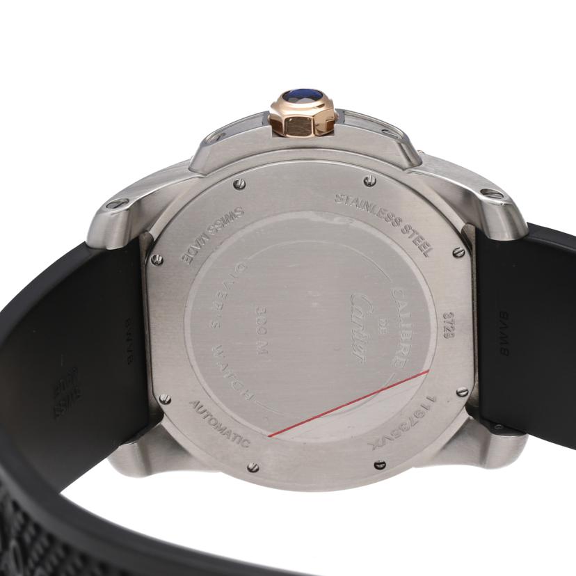 Cartier カルティエ/カリブルドゥカルティエダイバー/ローズゴールド/ラバーベルト/3729//119735VX/ABランク/75