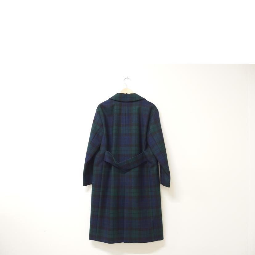 23区/23区 LOCHCARRON ロングチェスターコート グリーン チェック サイズ38/210-5 SC WO YW0401//SAランク/83