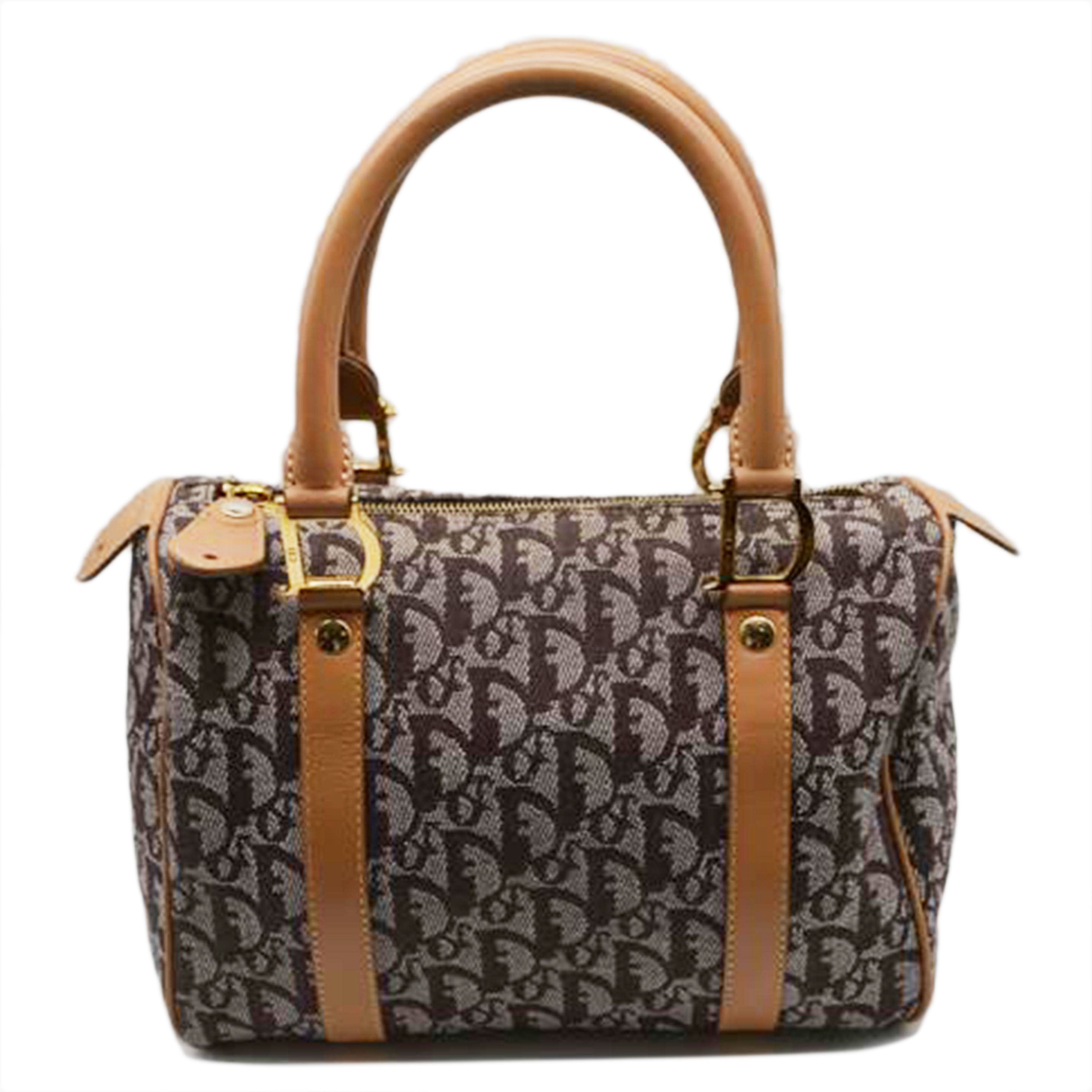 Christian Dior/トロッターキャンバスレザーミニボストン//PZ0072/ABランク/89