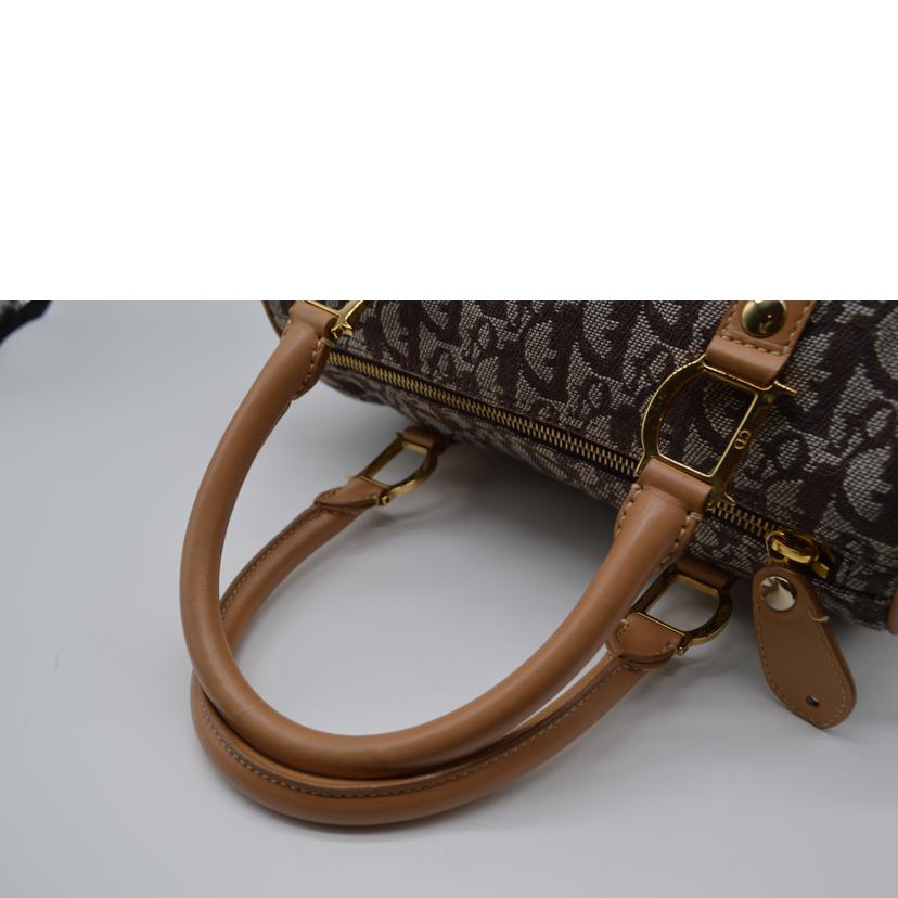 Christian Dior/トロッターキャンバスレザーミニボストン//PZ0072/ABランク/89