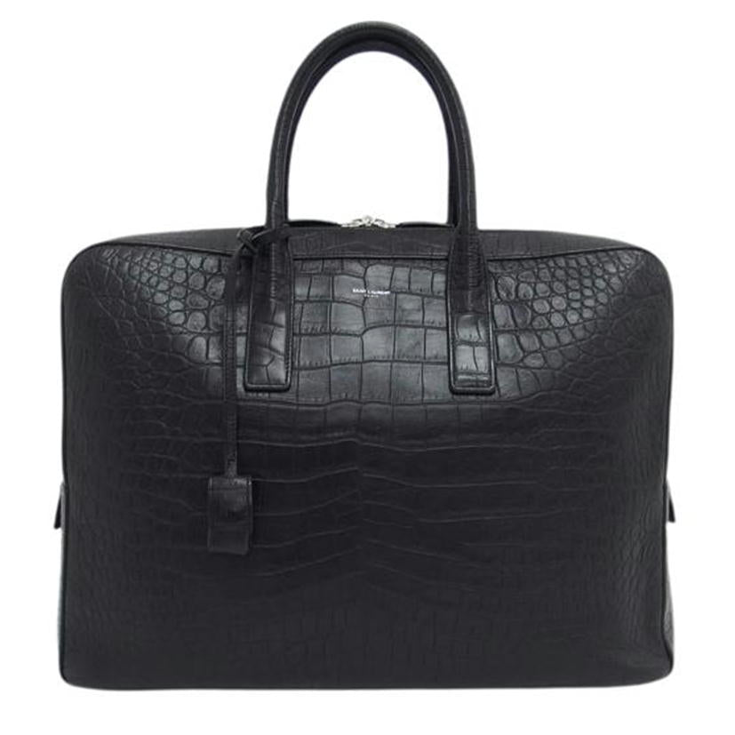 SAINT LAUREN サンローラン/クラシックミュージアム/型押し2WAYブリーフケース/ブラック/342606//0717/ABランク/04