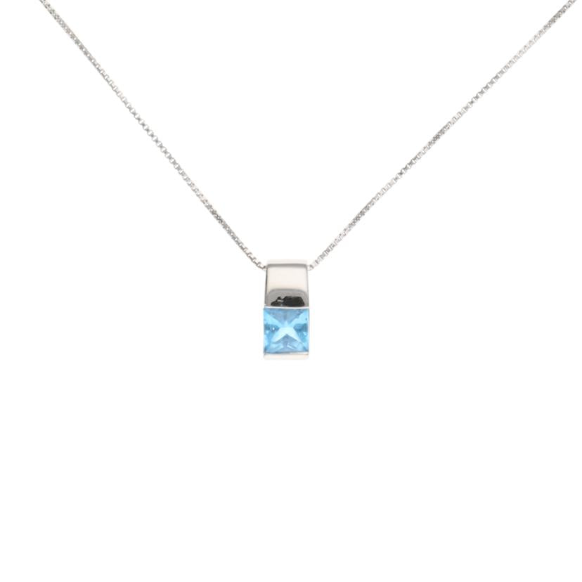 Pt850/900/Ptブルートパーズネックレス 0.87/5.3//0.87/Aランク/75