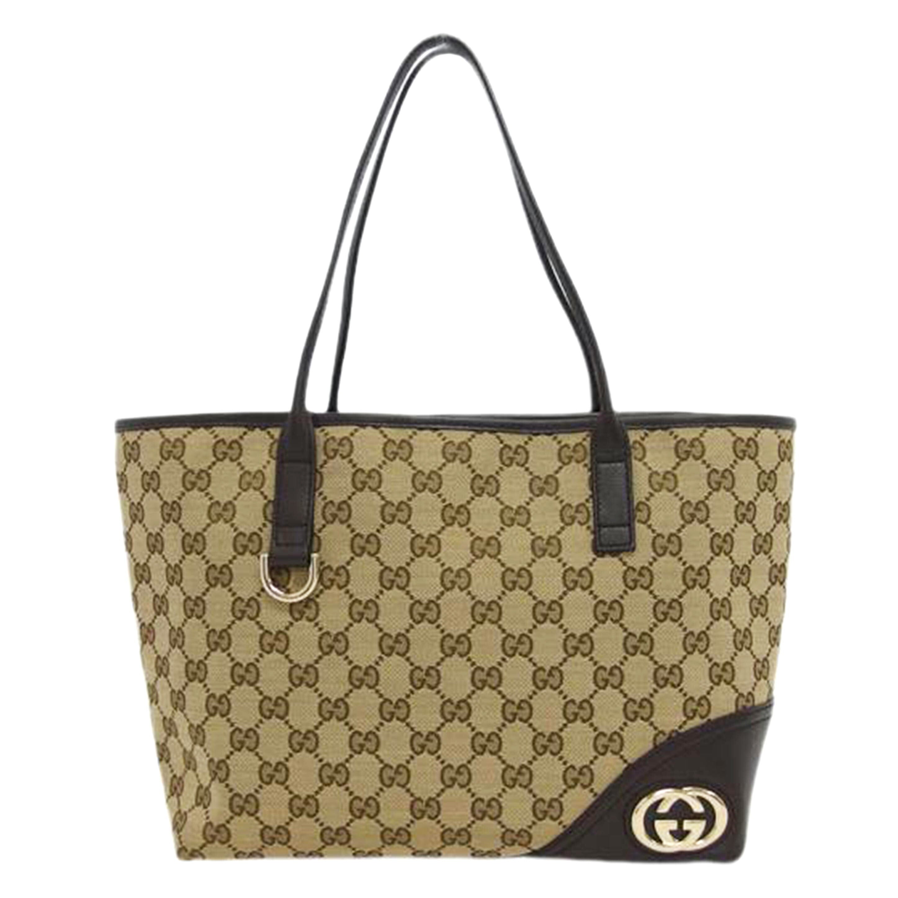 GUCCI グッチ/ニューブリット/GGキャンバストートバッグ/ベージュ/169946//493075/Aランク/04