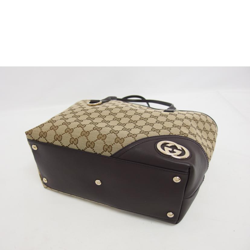GUCCI グッチ/ニューブリット/GGキャンバストートバッグ/ベージュ/169946//493075/Aランク/04