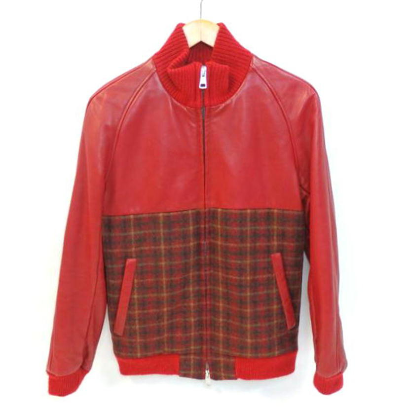 1piu 1 uguale 3 ウノピュウノウグァーレトレ/シングルライダースジャケット/MRB047//Bランク/84