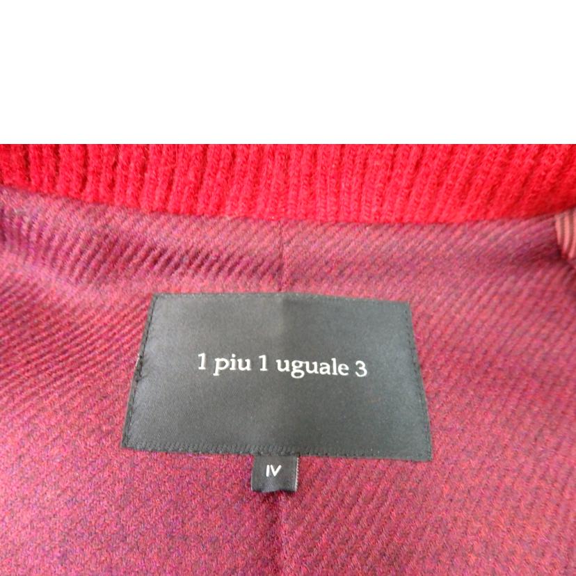 1piu 1 uguale 3 ウノピュウノウグァーレトレ/シングルライダースジャケット/MRB047//Bランク/84