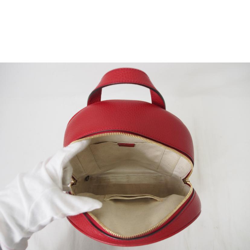 GUCCI グッチ/ソーホーインターロッキング/ レザー /バックパック/ レッド/536192//498879/Aランク/78