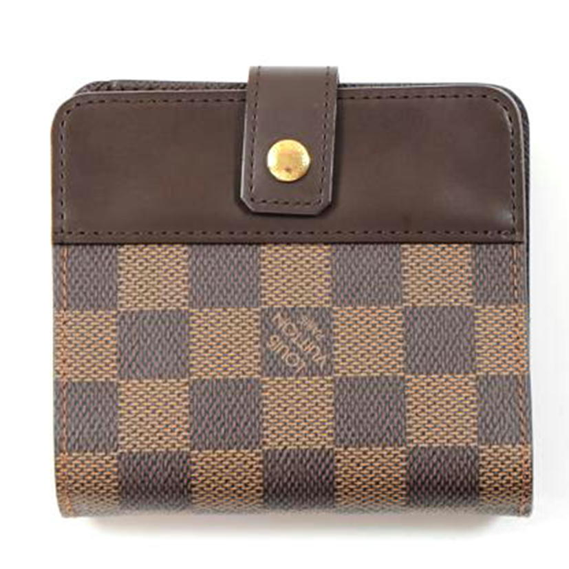 LOUIS VUITTON ルイ・ヴィトン/コンパクトジップ/ダミエ/N61668/CA0***/ABランク/62【中古】 LOUIS VUITTON - ルイ ヴィトン ダミエ コンパクトジップ 二つ折り財布