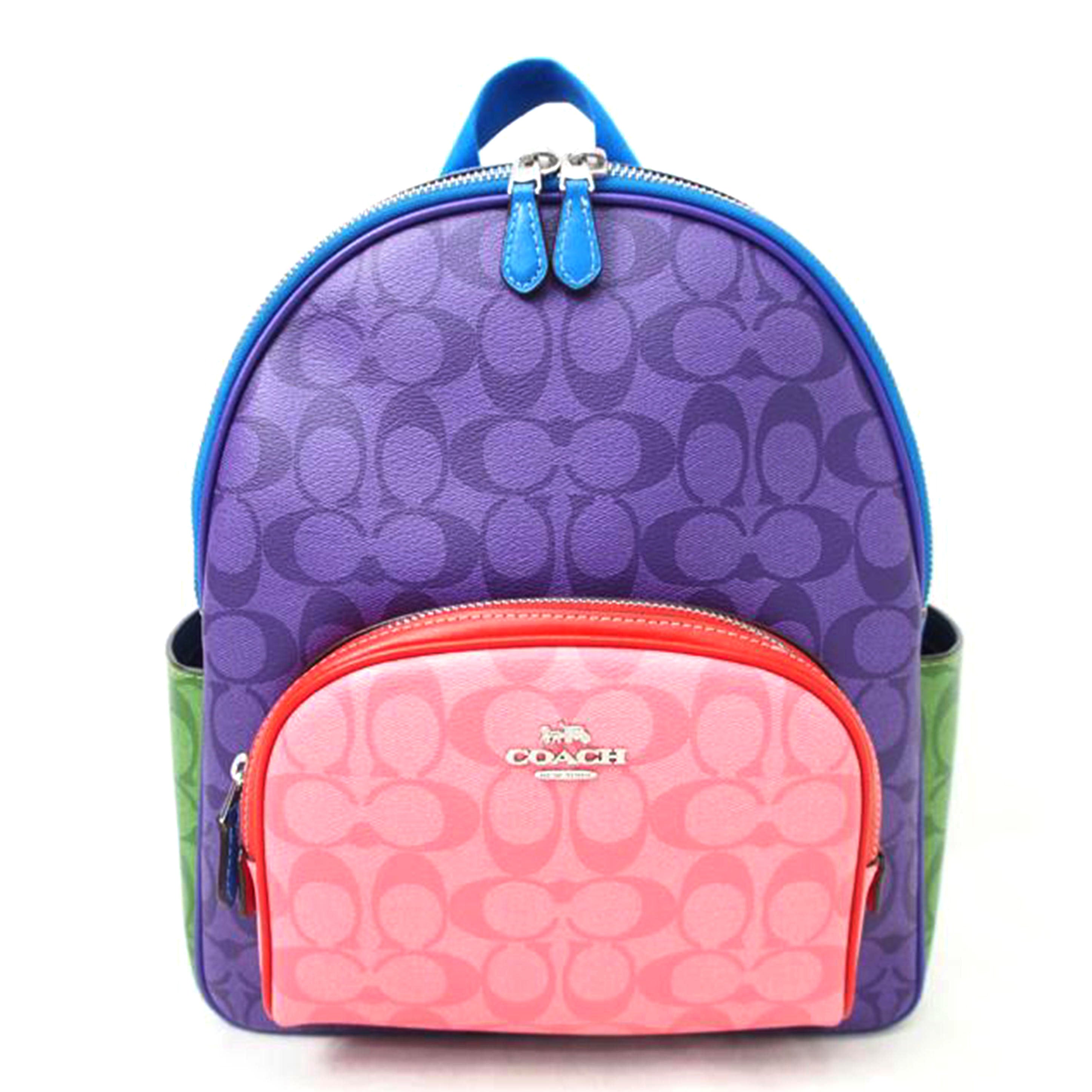 COACH コーチ/シグネチャー/バックパック/マルチカラー/CA156//B2247/Aランク/78