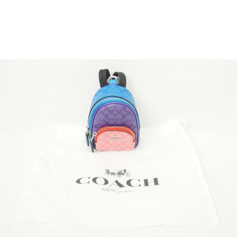 COACH コーチ/PVCシグネチャー/バッグチャーム/マルチカラー/CA030//B2248/Aランク/78