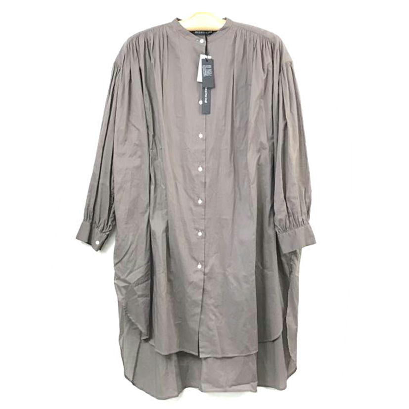 mizuiro ind ミズイロインド/スタンドカラーギャザーワンピ/ベージュ/2-259738//Sランク/51