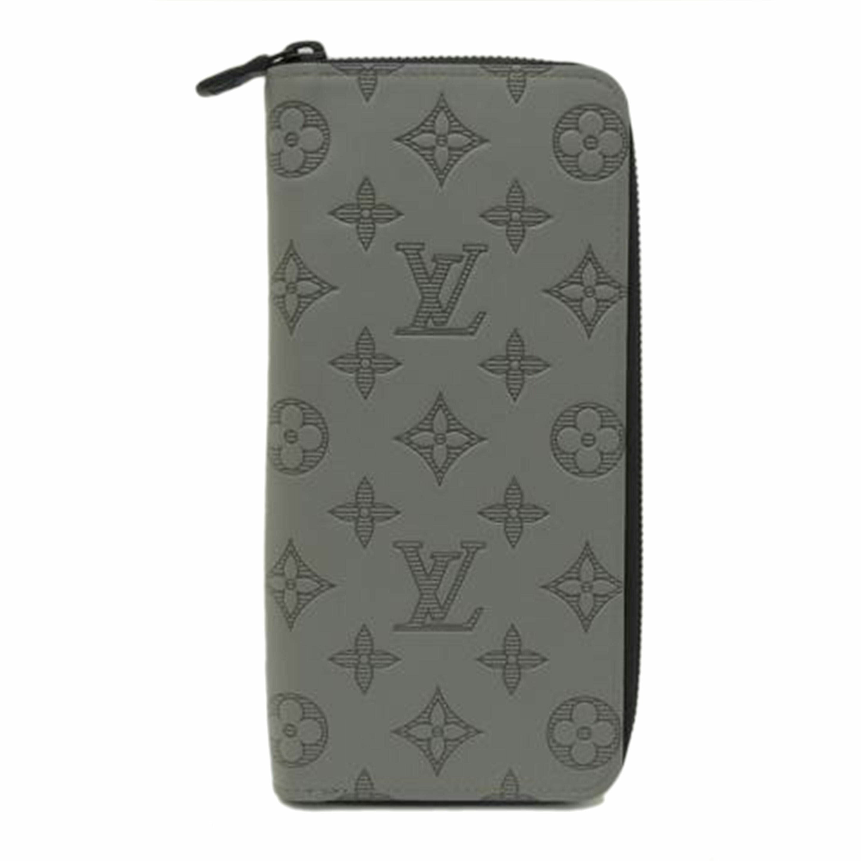 LV ルイ・ヴィトン 長財布 メンズ レザー グレー/ジッピーウォレットヴェルティカル/モノグラムシャドウ/M81384//RFID/SAランク/69