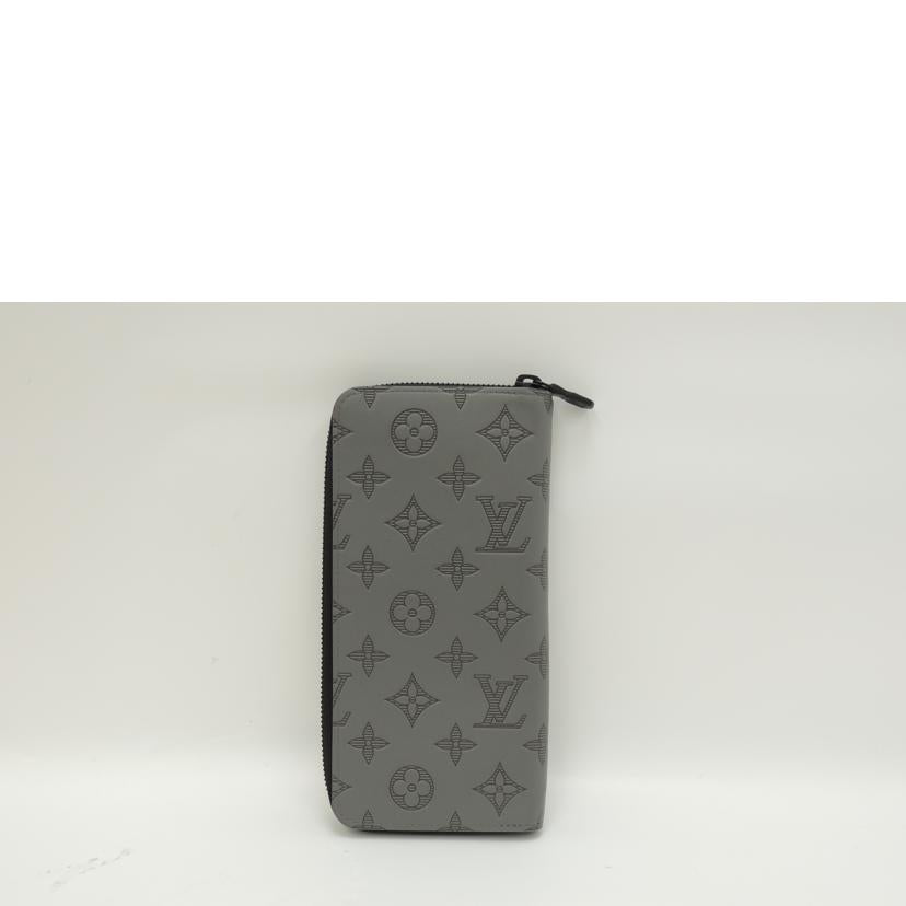 LV ルイ・ヴィトン 長財布 メンズ レザー グレー/ジッピーウォレットヴェルティカル/モノグラムシャドウ/M81384//RFID/SAランク/69