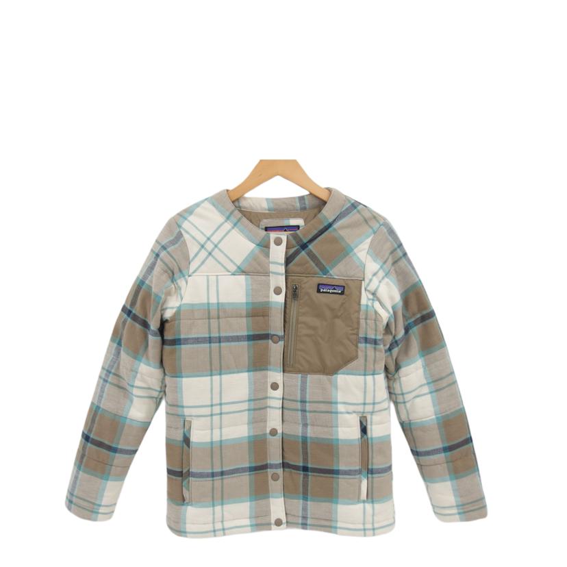 Patagonia パタゴニア/ノーカラー中綿ジャケット/チェック柄/25350//ABランク/04