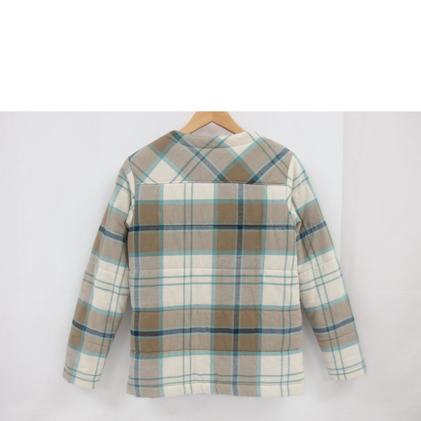 Patagonia パタゴニア/ノーカラー中綿ジャケット/チェック柄/25350//ABランク/04