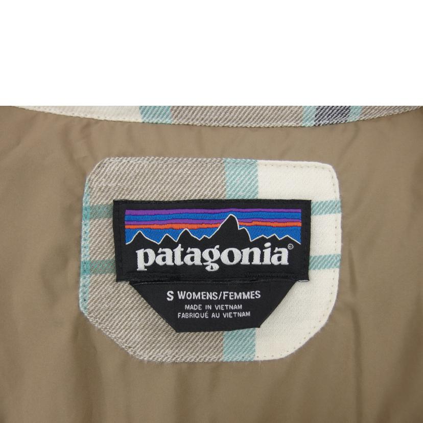 Patagonia パタゴニア/ノーカラー中綿ジャケット/チェック柄/25350//ABランク/04