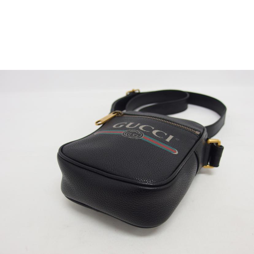 GUCCI グッチ/ヴィンテージロゴプリント/ショルダーバッグ/ブラック/574803//520981/Aランク/04
