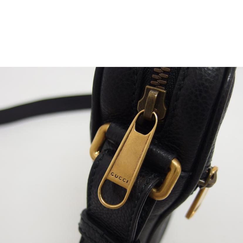 GUCCI グッチ/ヴィンテージロゴプリント/ショルダーバッグ/ブラック/574803//520981/Aランク/04